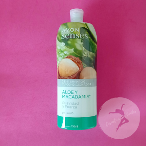 Shampoo Aloe y Macadamia Avon Senses