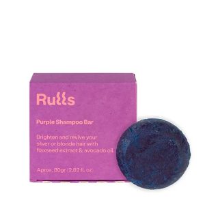 Champú sólido matizador rubios para rizos Purple shampoo bar de RULLS