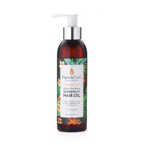 Aceite para rizos AFRICAN CITRUS SUPERFRUIT HAIR OIL de FLORA & CURL