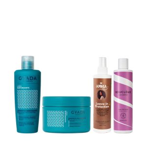 Pack método curly porosidad alta cabello rizado de fino a medio